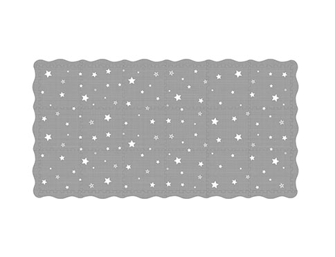 Estrella gris - blanca impermeable Eva espuma almohadilla deportiva